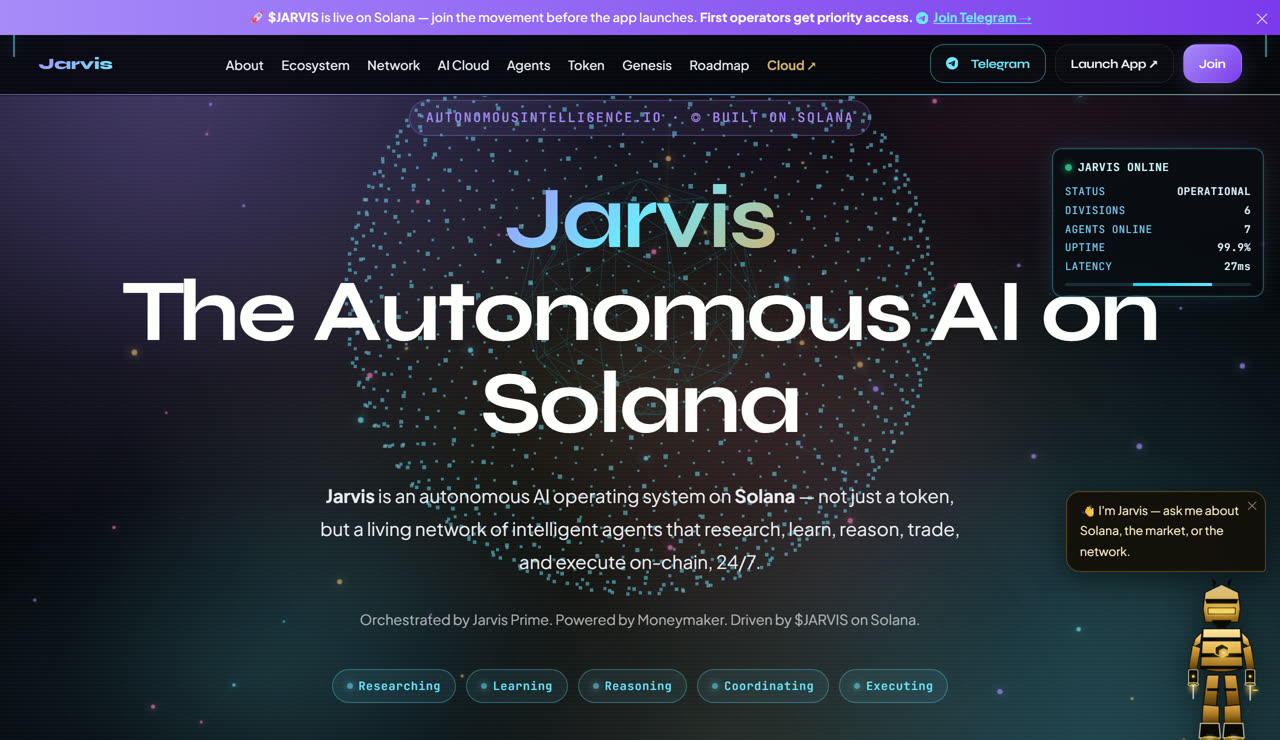 Autonomous Intelligence — Solana AI platform